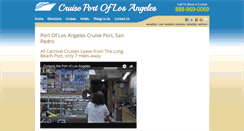 Desktop Screenshot of cruiseportoflosangeles.com